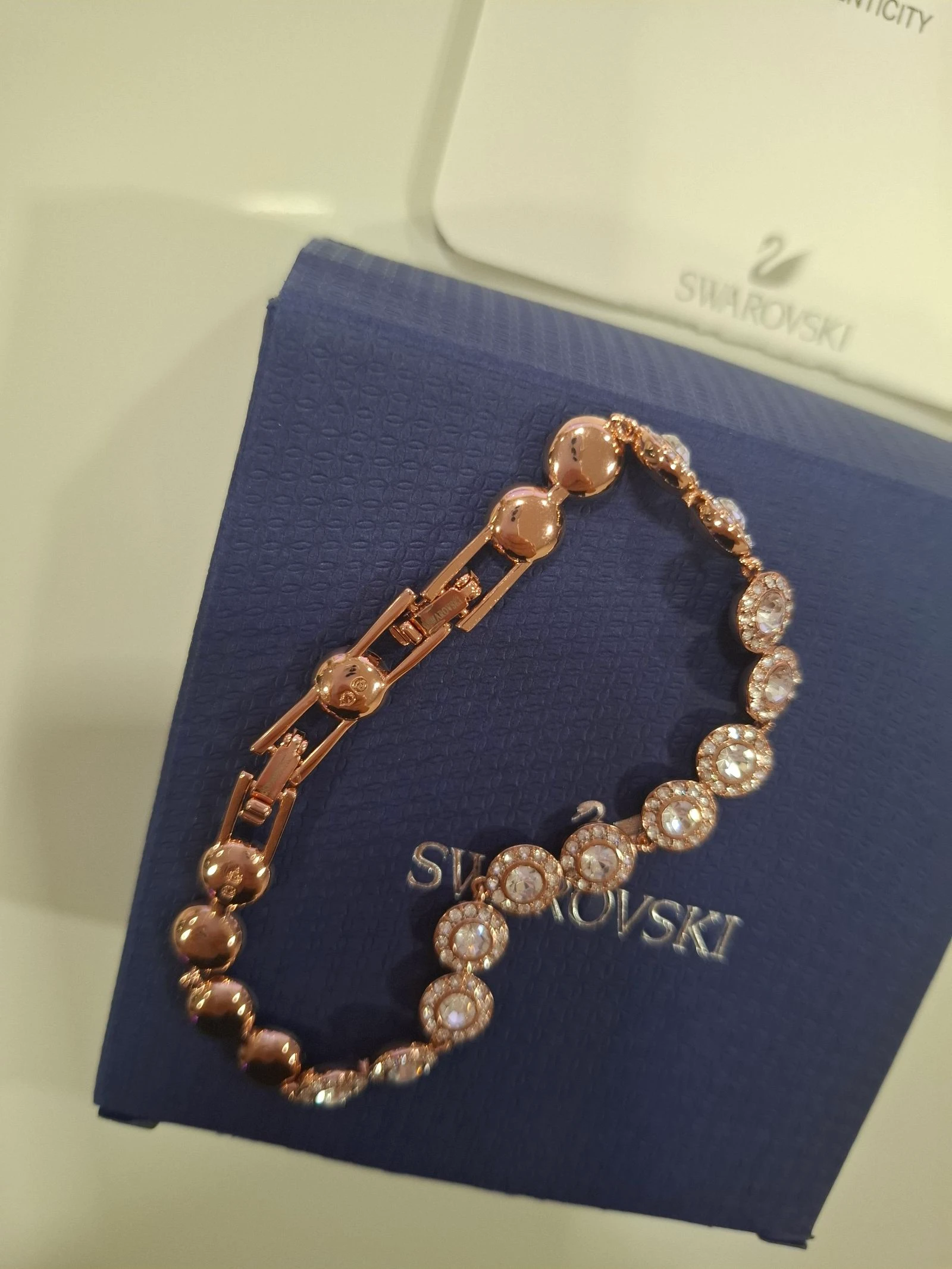 Pulseira Swarovski Angelic ouro rosa – photo 3